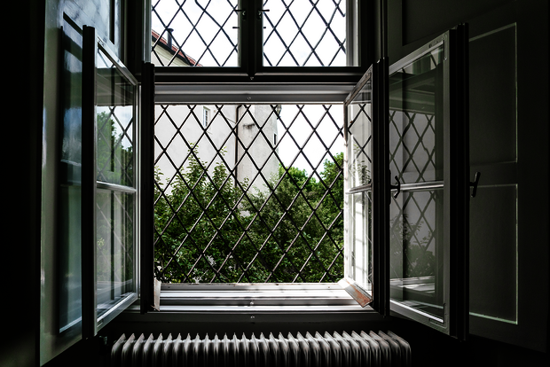 Einbruchschutzgitter von Kellerfenster